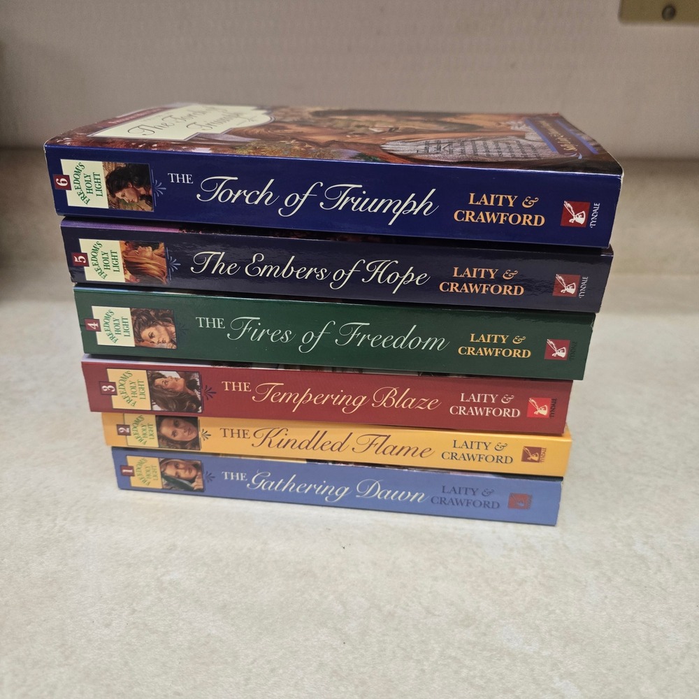 Complete Set - Lot of 6 Freedoms Holy Light books by Sally Laity Dianna Crawford